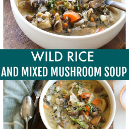 Wild Rice and Mixed Mushroom Soup