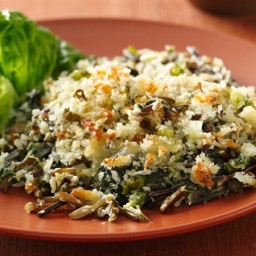 Wild Rice and Spinach Gratin