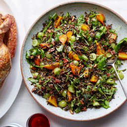 Wild Rice Salad with Beets, Grapes and Pecans