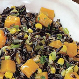 Wild Rice with Butternut Squash, Leeks, and Corn