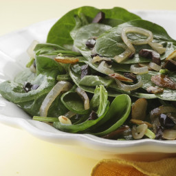 Wilted Spinach Salad with Sherry Vinaigrette