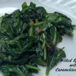 Wilted Spinach with Shallot