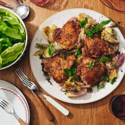 Wine-Braised Chicken With Artichoke Hearts