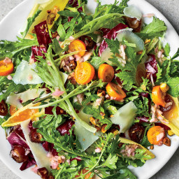 Winter Chicory Salad with Kumquats and Date Dressing