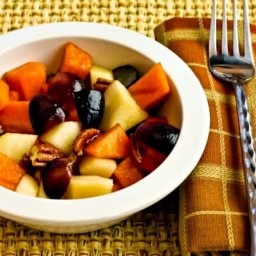 Winter Fruit Salad with Persimmons, Pears, Grapes, and Pecans