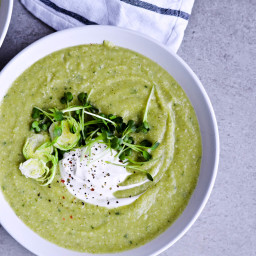 Winter green soup