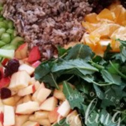 Winter Kale and Wild Rice Salad #SundaySupper