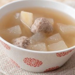 Winter Melon Soup with Pork Balls