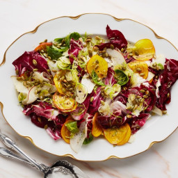 Winter Slaw with Red Pears and Pumpkin Seeds