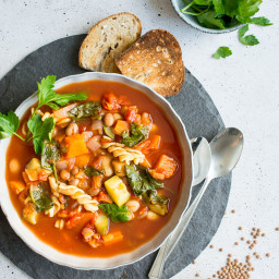 Winter Vegetable Minestrone Soup