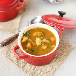 Winter Vegetable Soup with Butternut Squash & Cauliflower