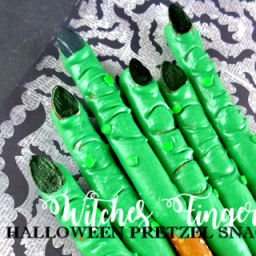 Witches Fingers Halloween Pretzel Snack