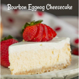 Woodford Reserve Bourbon Eggnog Cheesecake with Vanilla Wafer Crust recipe