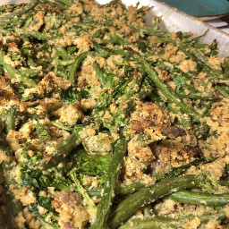 World's Greatest Green Bean Casserole with Spinach and Sausage