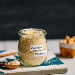 Yeast-Free Cashew Parmesan (5 Minutes!)