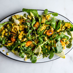 Yellow Pepper and Corn Salad with Turmeric Dressing