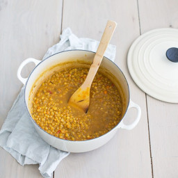 Yellow Split Pea & Spinach Soup