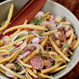 Yellow Wax Bean and Radish Salad with Cannellinis