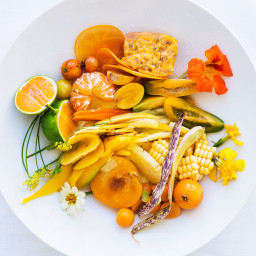 Yellow Salad with Citrus-Date Vinaigrette