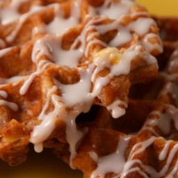 Your Weekend Mornings Need These Cinnamon Roll Waffles