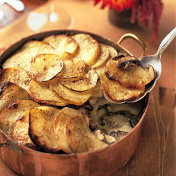 Yukon Gold Potato and Wild Mushroom Gratin
