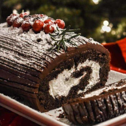 Yule Log Cake (Bûche de Noël)