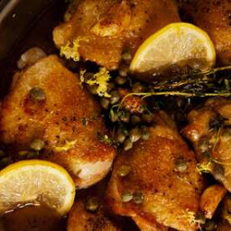 Zesty Braised Chicken with Lemon and Capers Recipe