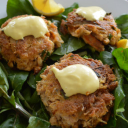 Zesty Crabcakes from Mediterranean Paleo Cooking (modifications for AIP, lo