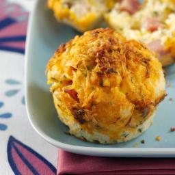 Zesty Ham and Cheese Muffins