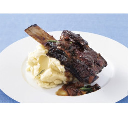 Zinfandel-Braised Beef Short Ribs with Rosemary-Parsnip Mashed Potatoes