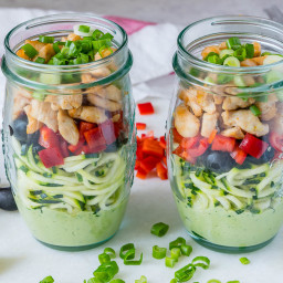 Zoodle Chicken Salad-In-a-Jar Recipe