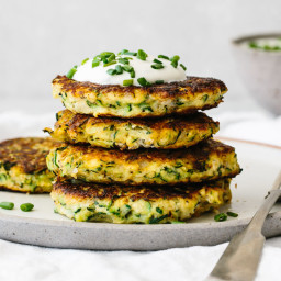 Zucchini Fritters (gluten-free, low-carb, keto)