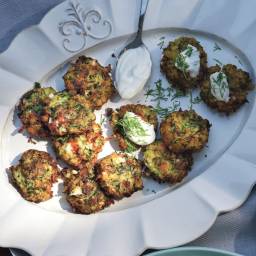 Zucchini Keftedes with Feta and Dill