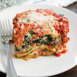 Zucchini Lasagna with Bolognese Sauce