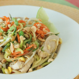 Zucchini Noodle Healthy Pad Thai