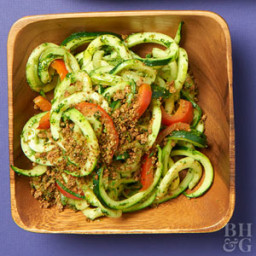 Zucchini Noodles and Sweet Pepper Saute