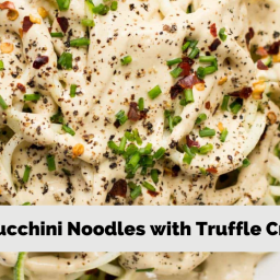 Zucchini Noodles in Truffle Cream 2- ways