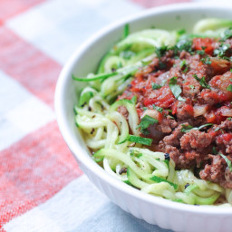 Zucchini Noodles with Bolognese