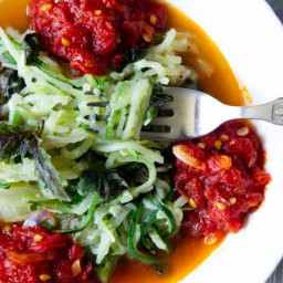 Zucchini Noodles with Fresh Tomato Sauce