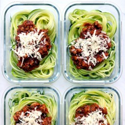 Zucchini Noodles with Quick Turkey Bolognese