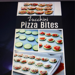 Zucchini pizza bites 