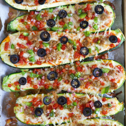 Zucchini Pizza Boats