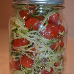 Zuchini Noodle and Cherry Tomato Salad