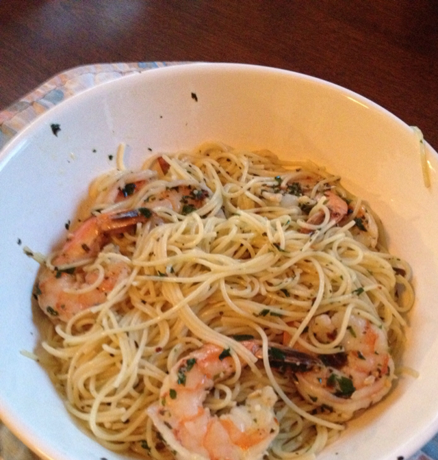 Garlic Shrimp in White Wine Sauce