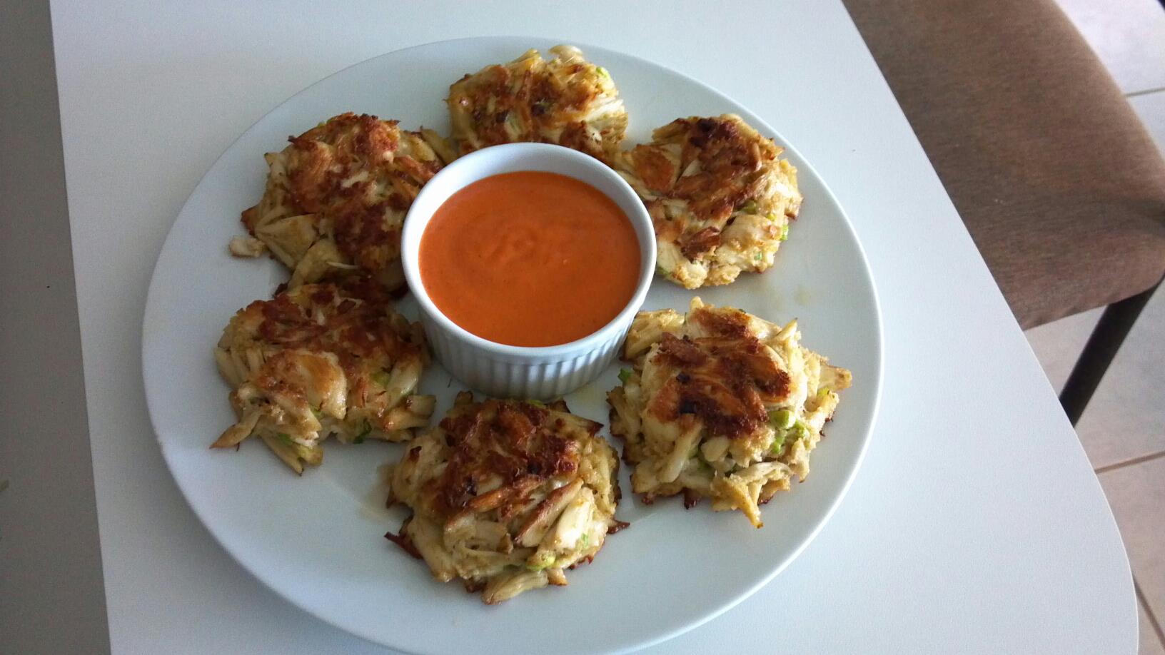 Crab Cakes with Roasted Red Pepper Remoulade