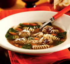 Meatball-Mushroom-Parmesan Soup