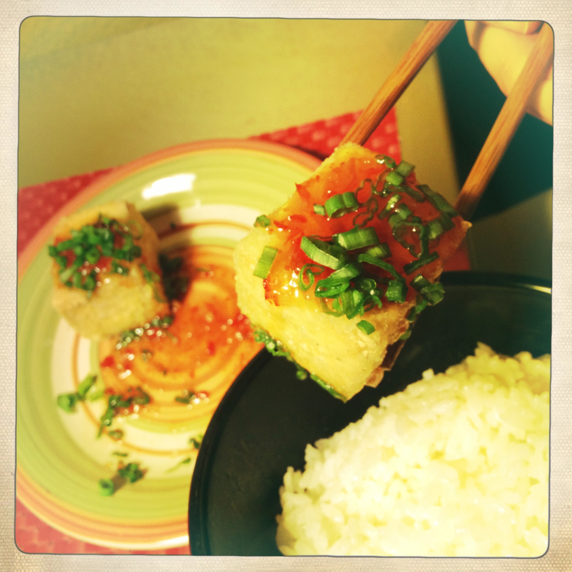 Deep Fried Tofu With Sweet Chili Sauce