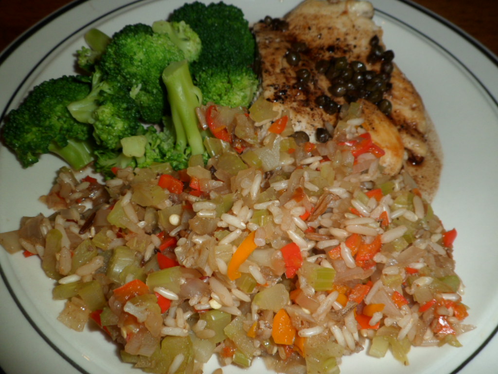 Wild and Brown Rice Pilaf