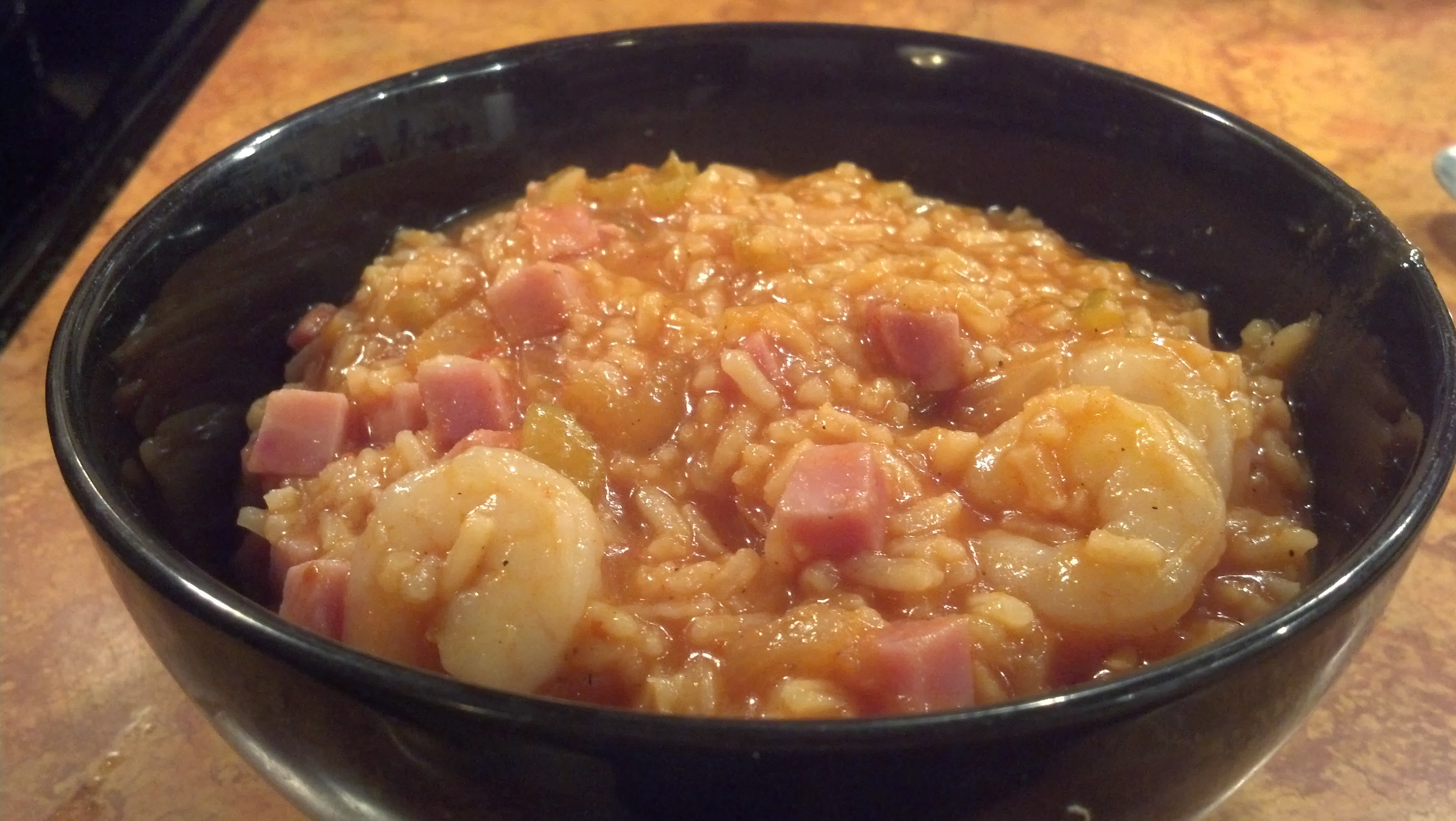 Shrimp and Ham Jambalaya