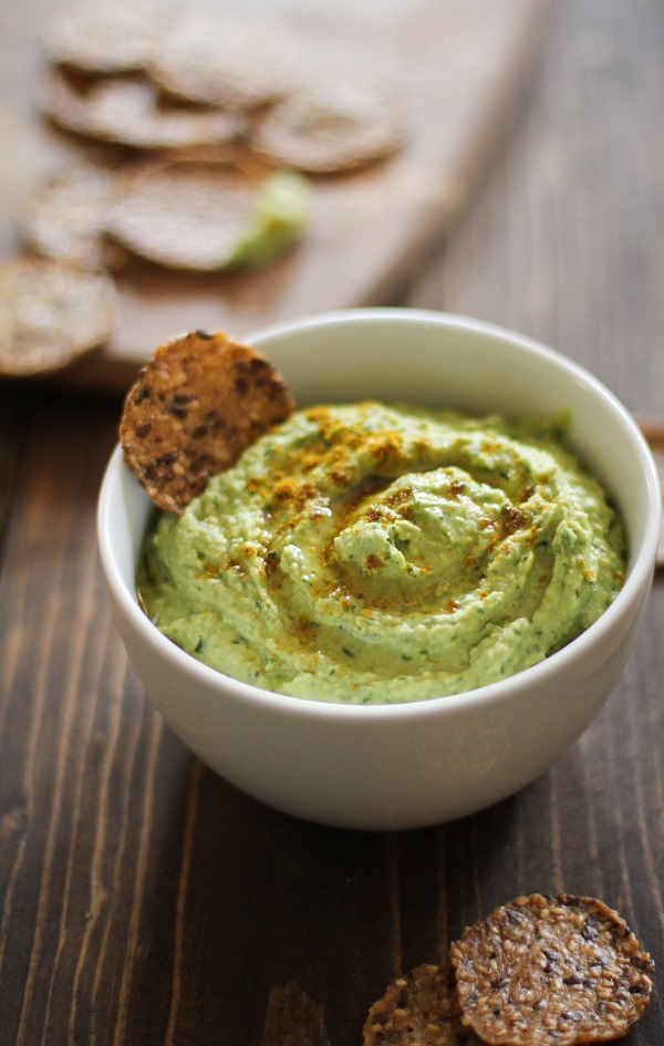 Roasted Garlic Kale Hummus